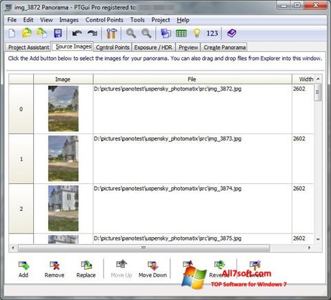 Screenshot PTGui untuk Windows 7