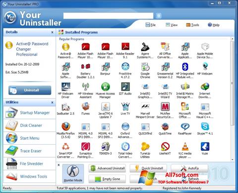Screenshot Your Uninstaller untuk Windows 7