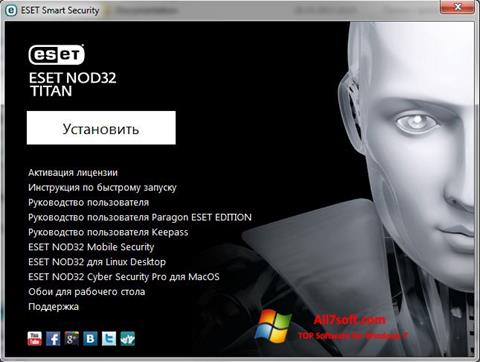 Screenshot ESET NOD32 Titan untuk Windows 7