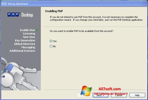 Screenshot PGP Desktop untuk Windows 7
