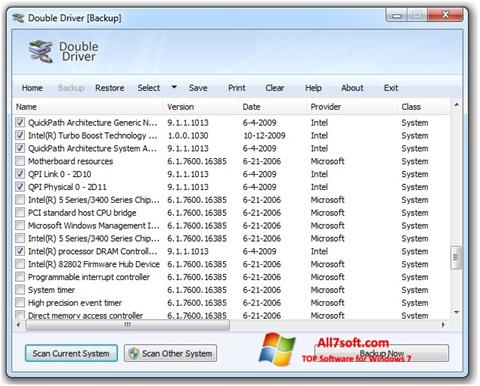 Screenshot Double Driver untuk Windows 7