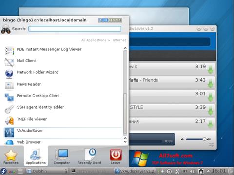 Screenshot VkAudioSaver untuk Windows 7