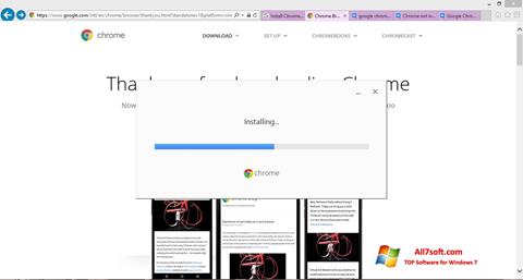 Screenshot Google Chrome Offline Installer untuk Windows 7