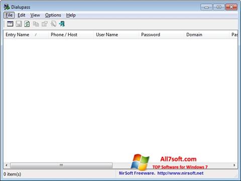 Screenshot Dialupass untuk Windows 7
