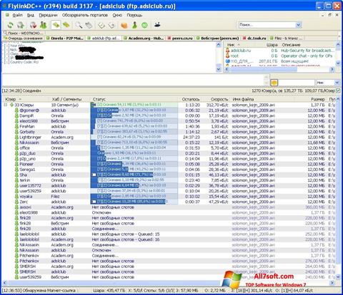 Screenshot FlylinkDC++ untuk Windows 7