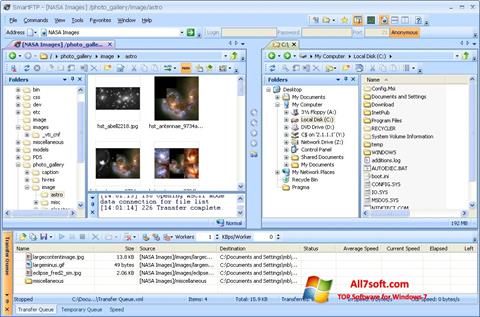 Screenshot SmartFTP untuk Windows 7