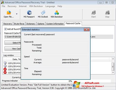 Screenshot Advanced Office Password Recovery untuk Windows 7