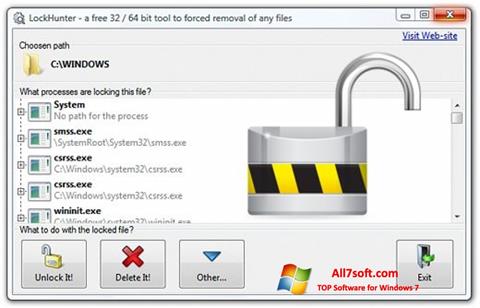 Screenshot LockHunter untuk Windows 7