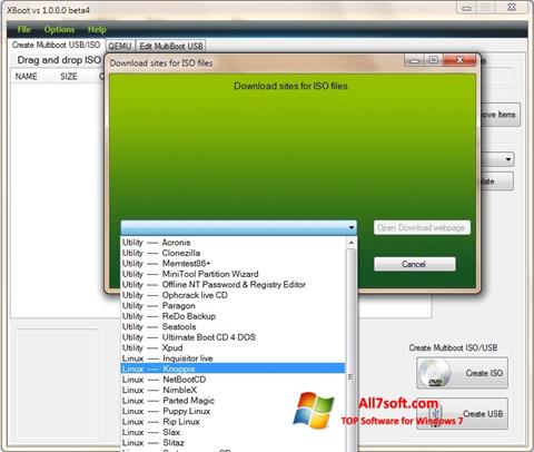 Screenshot XBoot untuk Windows 7