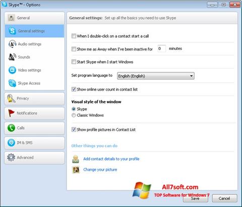 Screenshot Skype Setup Full untuk Windows 7
