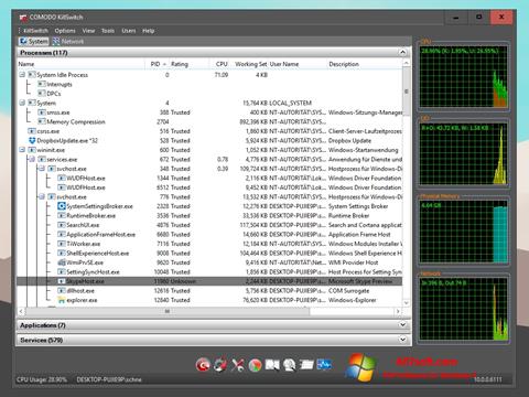 Screenshot Comodo Cleaning Essentials untuk Windows 7
