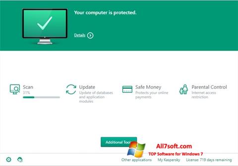 Screenshot Kaspersky Total Security untuk Windows 7