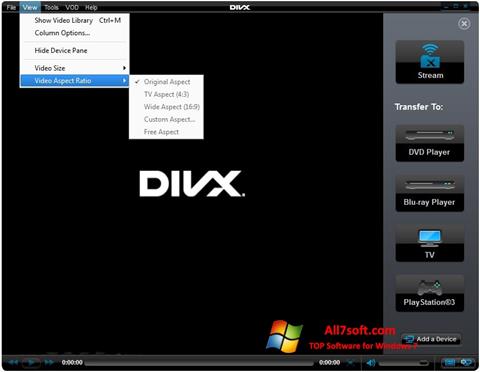 Screenshot DivX Player untuk Windows 7