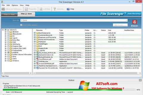 Screenshot File Scavenger untuk Windows 7