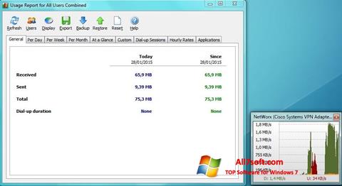 Screenshot NetWorx untuk Windows 7