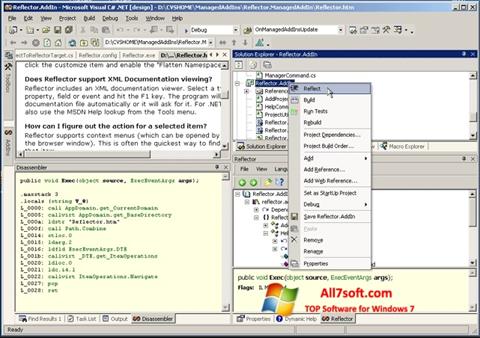 Screenshot Reflector untuk Windows 7