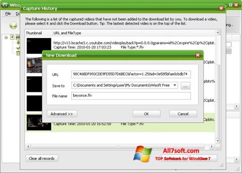 Screenshot Free Video Catcher untuk Windows 7