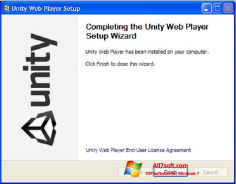 Screenshot Unity Web Player untuk Windows 7