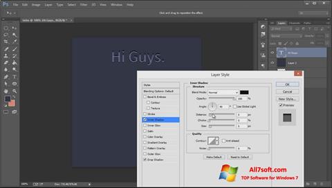 Screenshot Adobe Photoshop CC untuk Windows 7