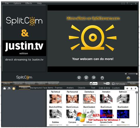 Screenshot SplitCam untuk Windows 7