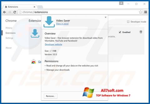 Screenshot VideoSaver untuk Windows 7