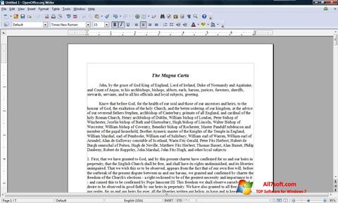 Screenshot OpenOffice untuk Windows 7