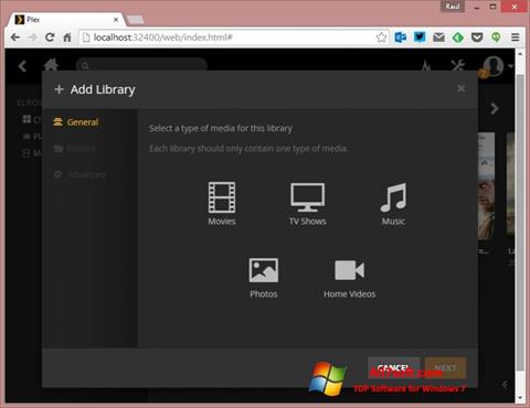 Screenshot Plex Media Server untuk Windows 7