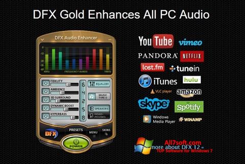 Screenshot DFX Audio Enhancer untuk Windows 7