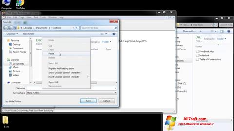 Screenshot HTML Help Workshop untuk Windows 7