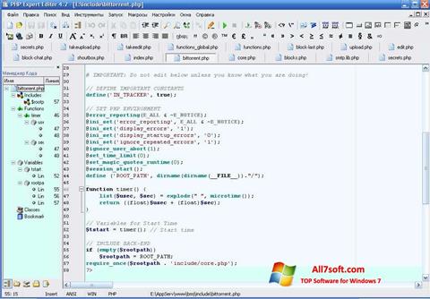 Screenshot PHP Expert Editor untuk Windows 7