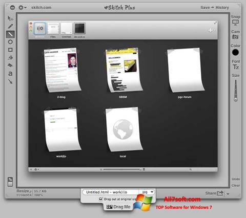 Screenshot Skitch untuk Windows 7
