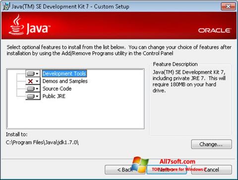 Screenshot Java SE Development Kit untuk Windows 7