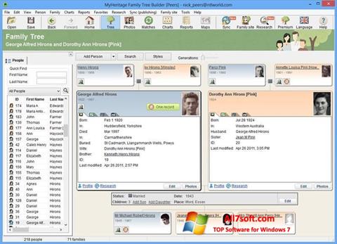 Screenshot Family Tree Builder untuk Windows 7