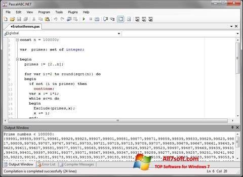 Screenshot Pascal ABC untuk Windows 7
