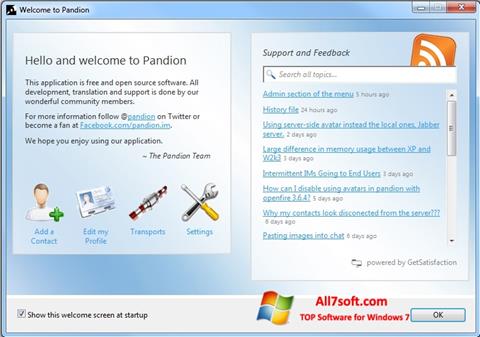Screenshot Pandion untuk Windows 7