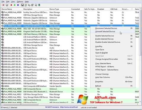 Screenshot USB Manager untuk Windows 7