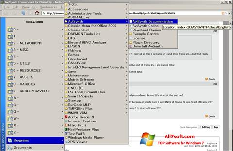 Screenshot AviSynth untuk Windows 7