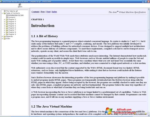 Screenshot Java Virtual Machine untuk Windows 7