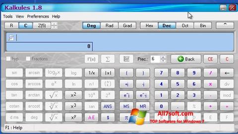 Screenshot Kalkules untuk Windows 7