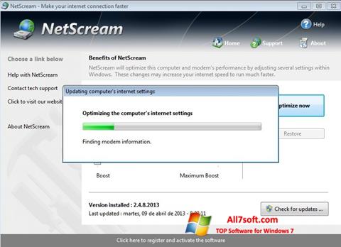 Screenshot NetScream untuk Windows 7