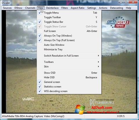Screenshot DScaler untuk Windows 7