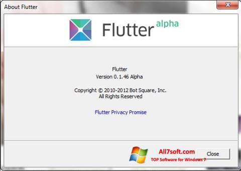 Screenshot Flutter untuk Windows 7