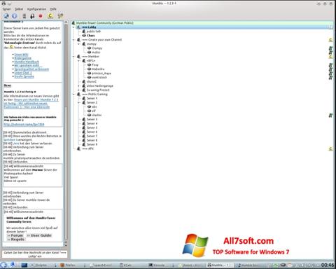 Screenshot Mumble untuk Windows 7