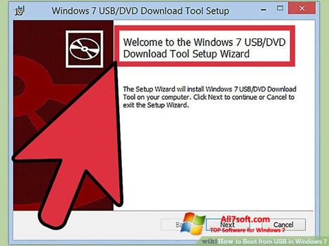 Screenshot Windows 7 USB DVD Download Tool untuk Windows 7