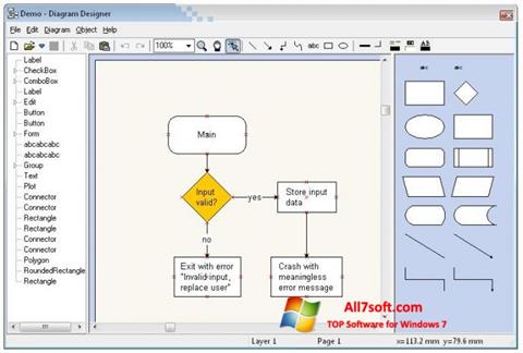 Screenshot Diagram Designer untuk Windows 7