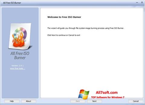 Screenshot ISO Burner untuk Windows 7