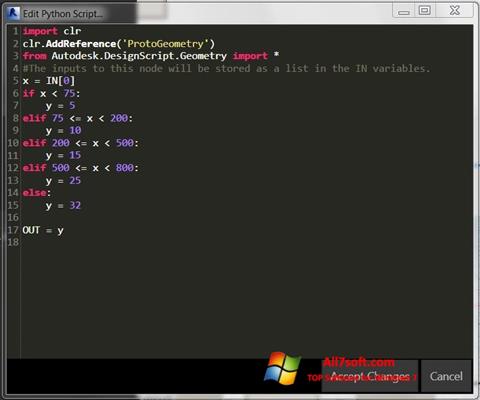 Screenshot Python untuk Windows 7