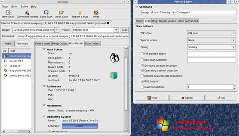Screenshot Nmap untuk Windows 7