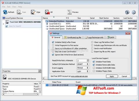 Screenshot Active KillDisk untuk Windows 7