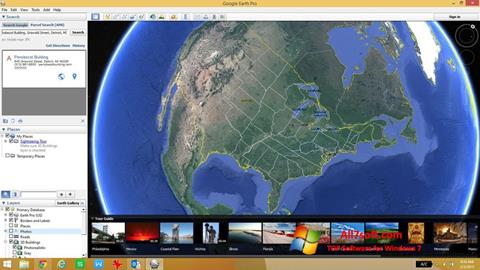 Screenshot Google Earth untuk Windows 7